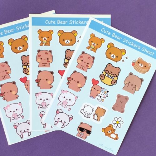Cute Bears Sticker Sheet