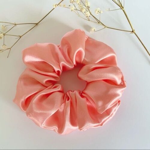Peach Colour Scrunchie