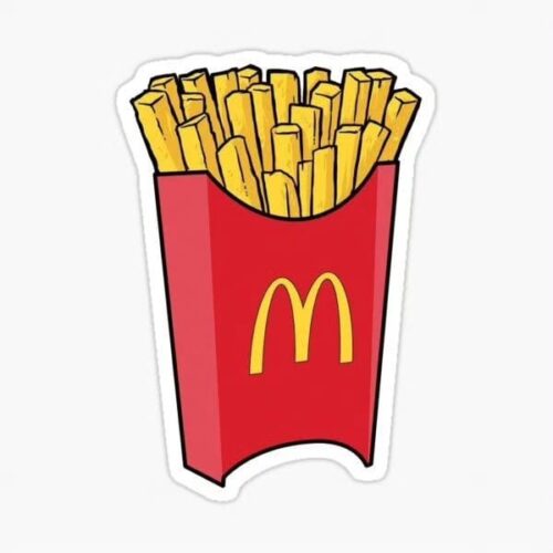 Macdonalds Fries -Sticker