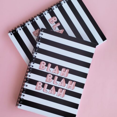 BLAH BLAH Spiral Notebook Journal