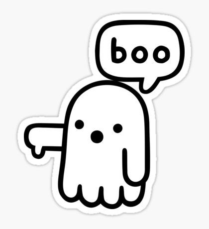 Boo -Sticker