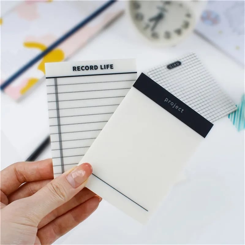 Transparent Waterproof Sticky Notes – The Ash Gallery