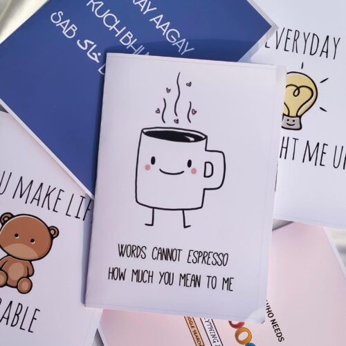 Words Can't Expresso-Greeding Card
