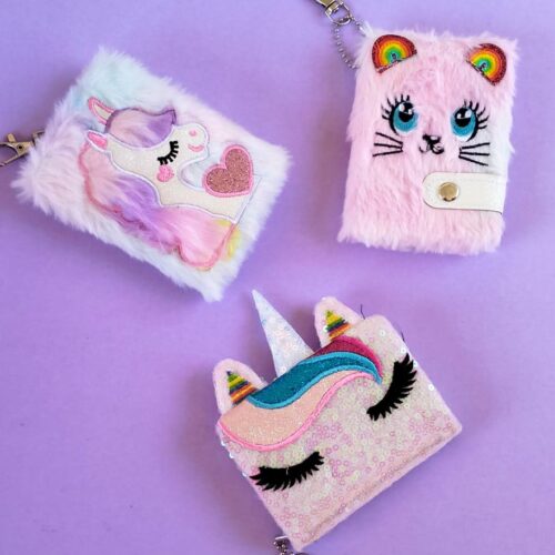 FUR NOTEBOOK KEYCHAIN