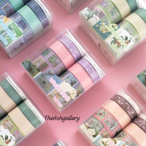 VINTAGE PATTERN WASHI TAPES(SET OF 10)