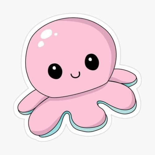 PINK OCTOPUS STICKER