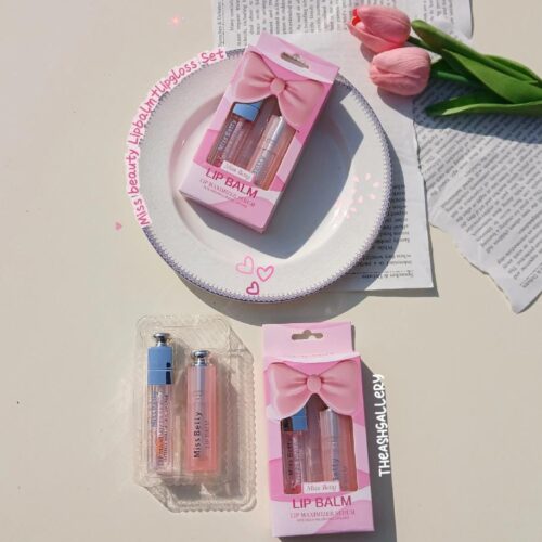 Miss Beauty Lipbalm + lipgloss Set