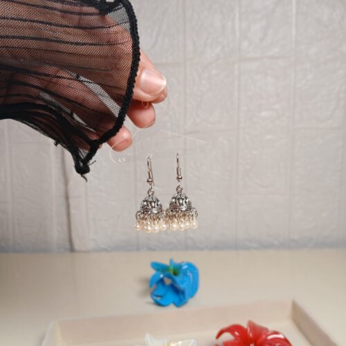 Small Silver Jhumki