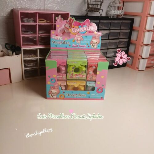 🍩🎀 Cute Mocallure Donut Lip Balm 💗✨
